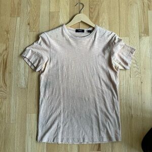 Pink/cream Theory t-shirt